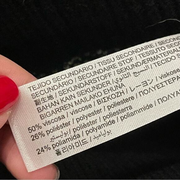 Zara Leopard zebra animal print turtleneck chunky knit sweater size large - Picture 3 of 5